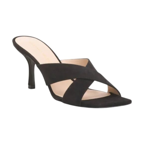 STUART WEITZMAN Made In Spain Suede Dayna 75 Slides